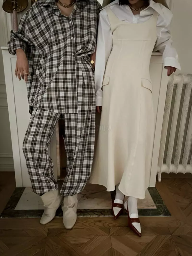 Gentlewoman - Korean Women Fashion - #womensfashion - Check Pants - 3