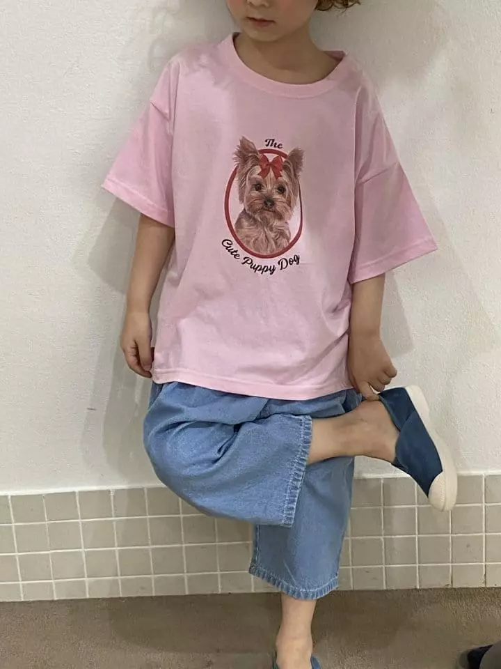 Green Tomato - Korean Children Fashion - #Kfashion4kids - Puppy Tee - 3
