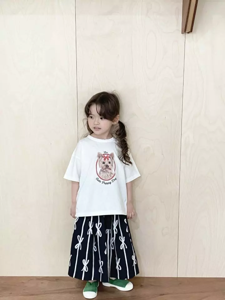 Green Tomato - Korean Children Fashion - #magicofchildhood - Puppy Tee - 5