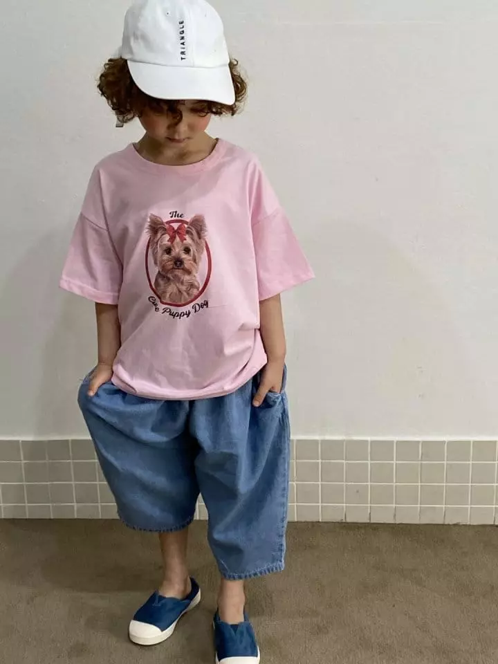 Green Tomato - Korean Children Fashion - #prettylittlegirls - Puppy Tee - 7