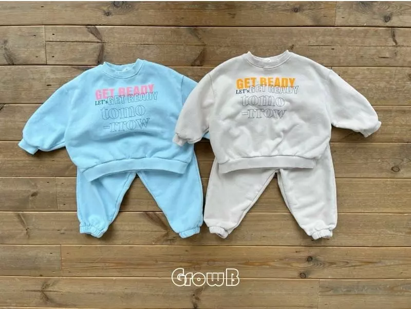 Grow B - Korean Children Fashion - #Kfashion4kids - Ready Top Bottom Set