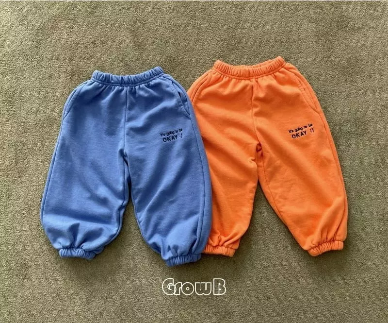 Grow B - Korean Children Fashion - #kidsshorts - Ok Jogger Pants