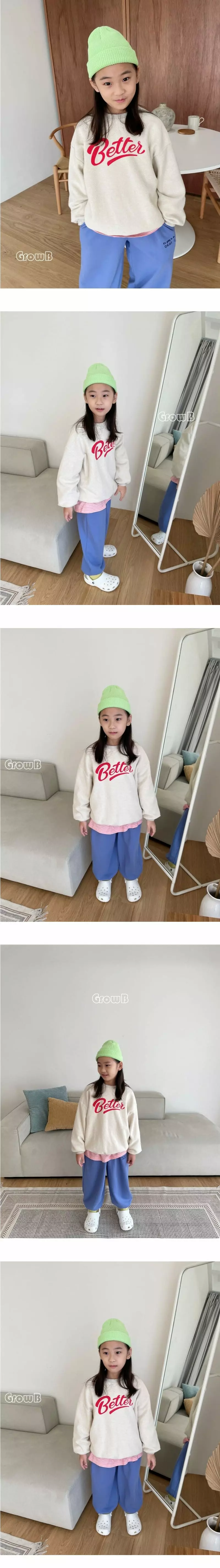 Grow B - Korean Children Fashion - #toddlerclothing - Better Sweatshirt - 3