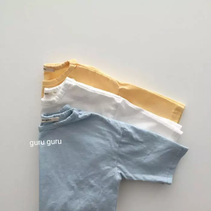 Guru Guru - Korean Children Fashion - #kidsshorts - Low Low Tee - 6