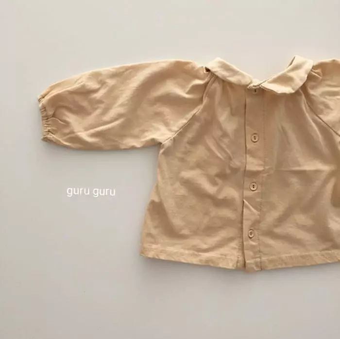 Guru Guru - Korean Children Fashion - #kidsshorts - Collar Blouse - 5