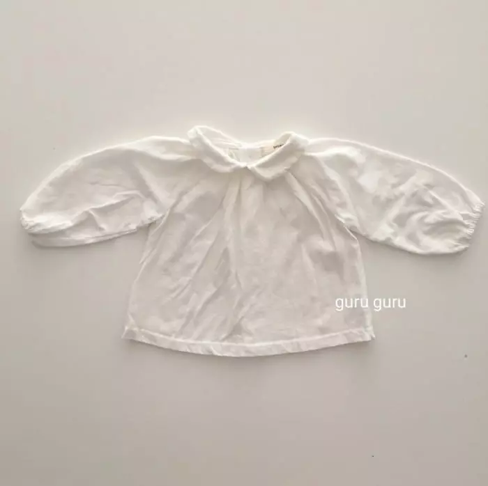 Guru Guru - Korean Children Fashion - #kidsstore - Collar Blouse - 6