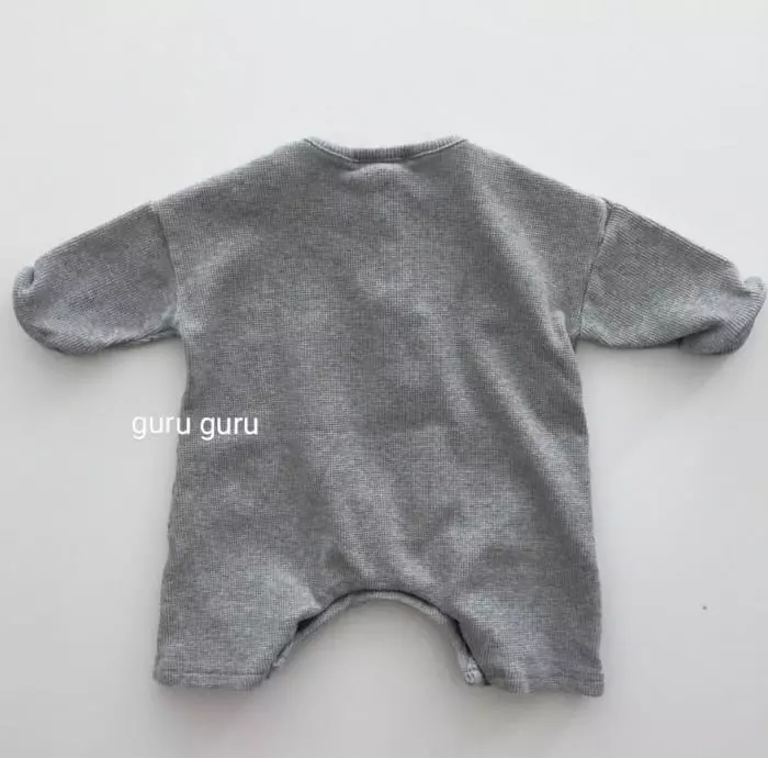 Guru Guru - Korean Children Fashion - #minifashionista - Waffle Bodysuit - 7