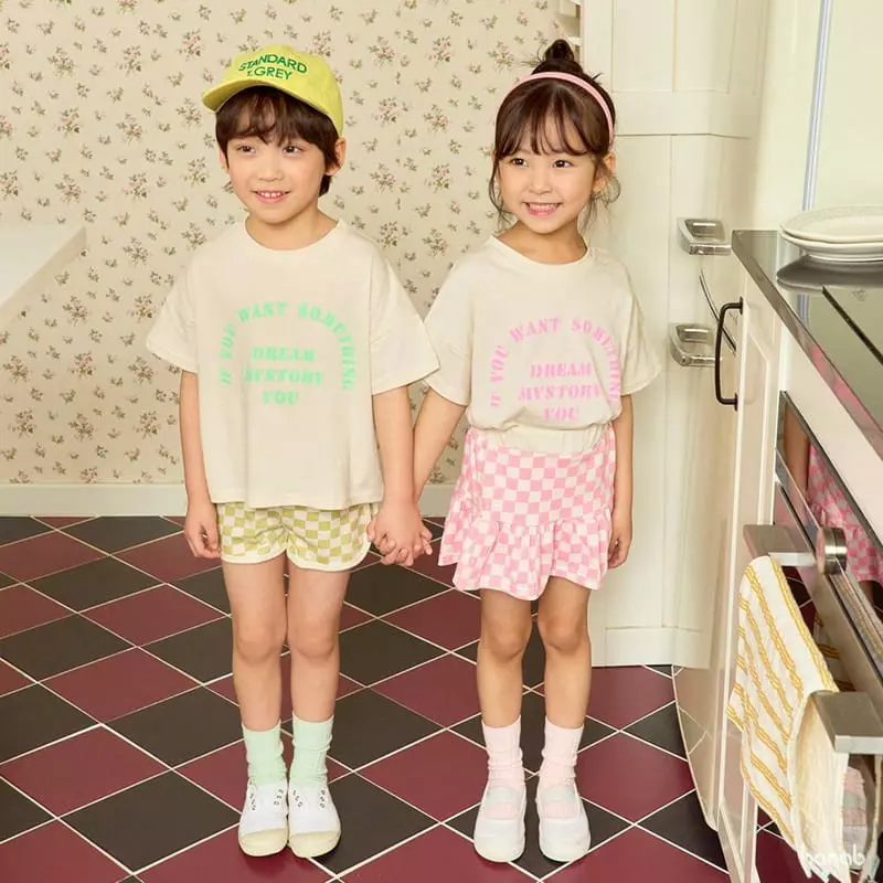 Hanab - Korean Children Fashion - #prettylittlegirls - Dream Check Top Bottom Set - 6