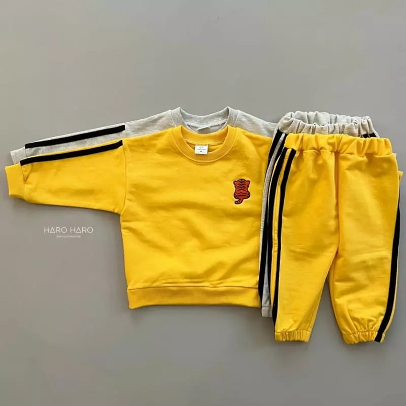 Haro Haro - Korean Children Fashion - #Kfashion4kids - Tiger Top Bottom Set - 6