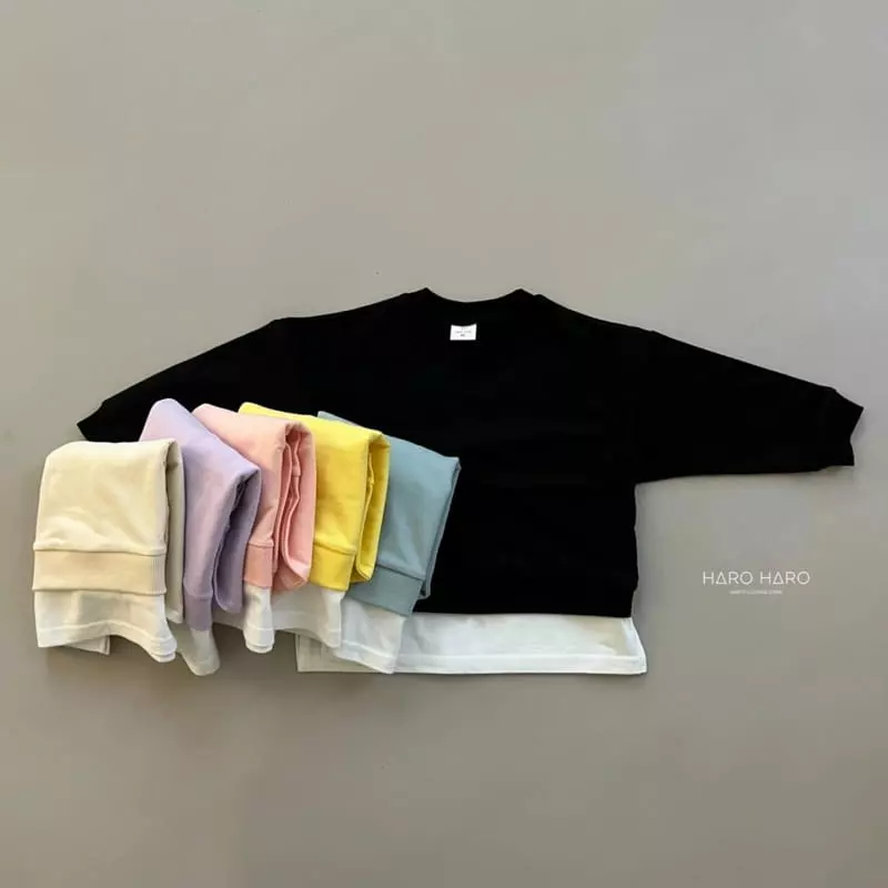 Haro Haro - Korean Children Fashion - #Kfashion4kids - Spring Picnic Layered Sweatshirt - 5