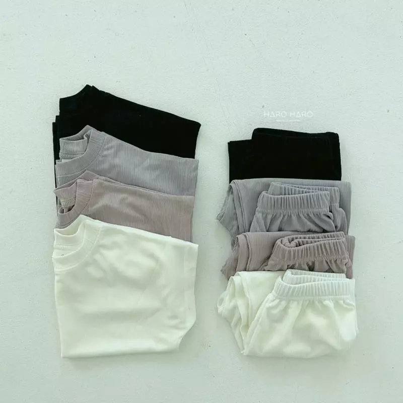 Haro Haro - Korean Children Fashion - #childofig - Charlang Top Bottom Set - 5
