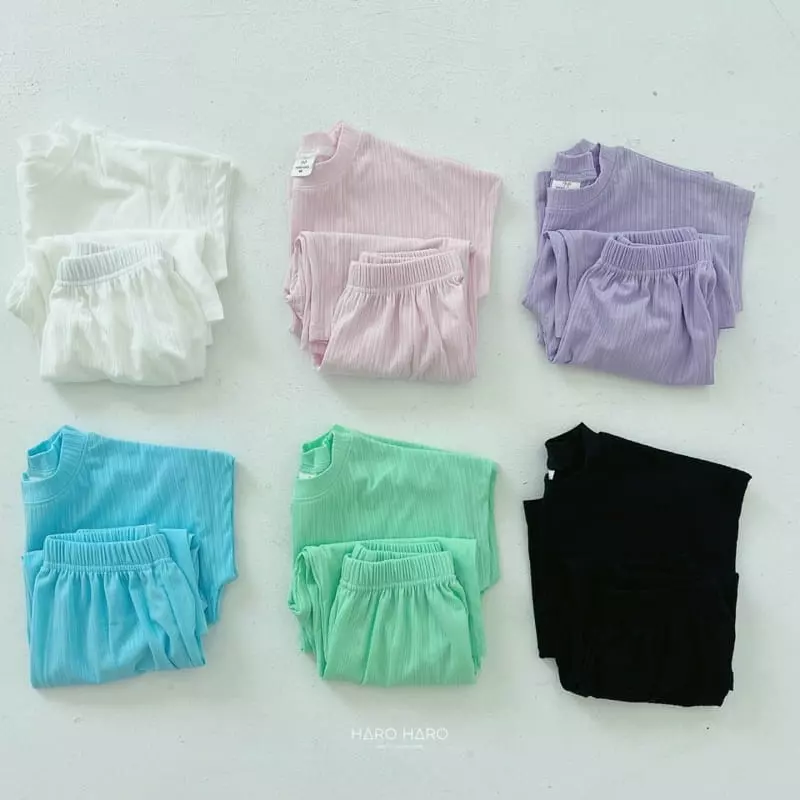 Haro Haro - Korean Children Fashion - #childofig - Smile TOP Bottom Set - 3