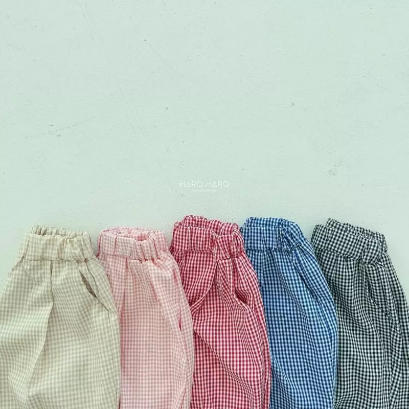 Haro Haro - Korean Children Fashion - #childofig - Check Pants