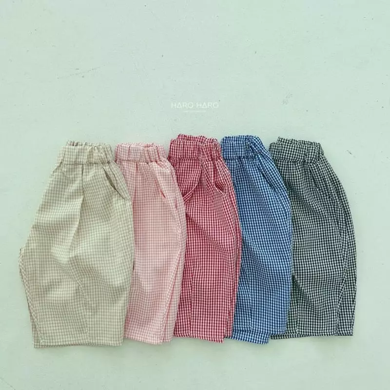 Haro Haro - Korean Children Fashion - #childofig - Check Pants - 2