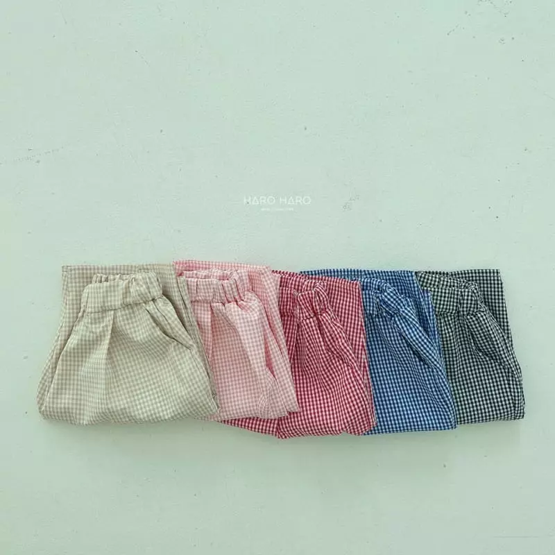 Haro Haro - Korean Children Fashion - #childrensboutique - Check Pants - 3