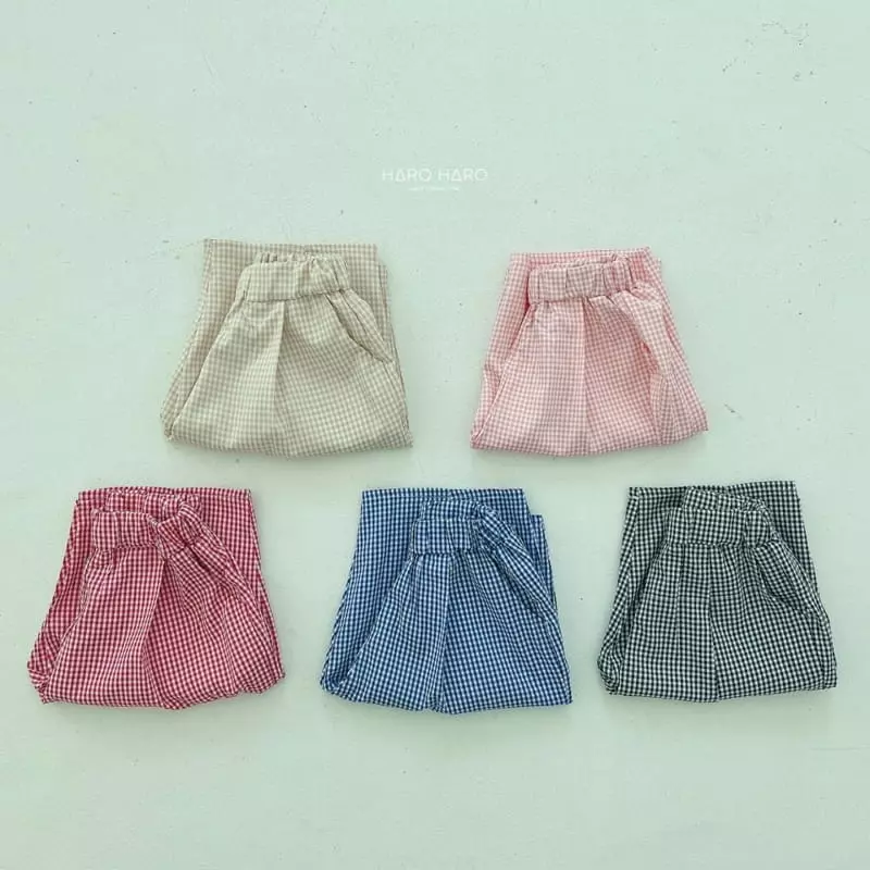 Haro Haro - Korean Children Fashion - #childrensboutique - Check Pants - 4