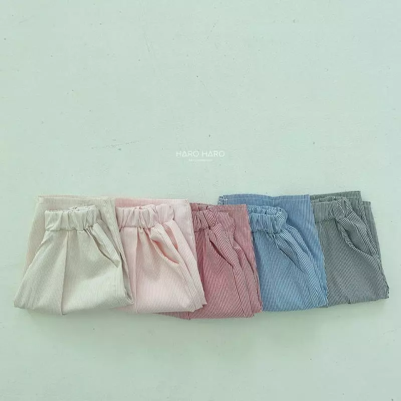 Haro Haro - Korean Children Fashion - #designkidswear - Stripes Pants - 3