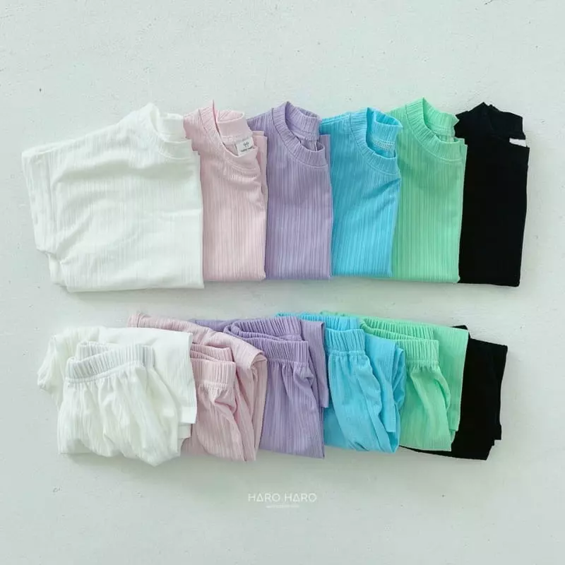 Haro Haro - Korean Children Fashion - #discoveringself - Smile TOP Bottom Set - 7