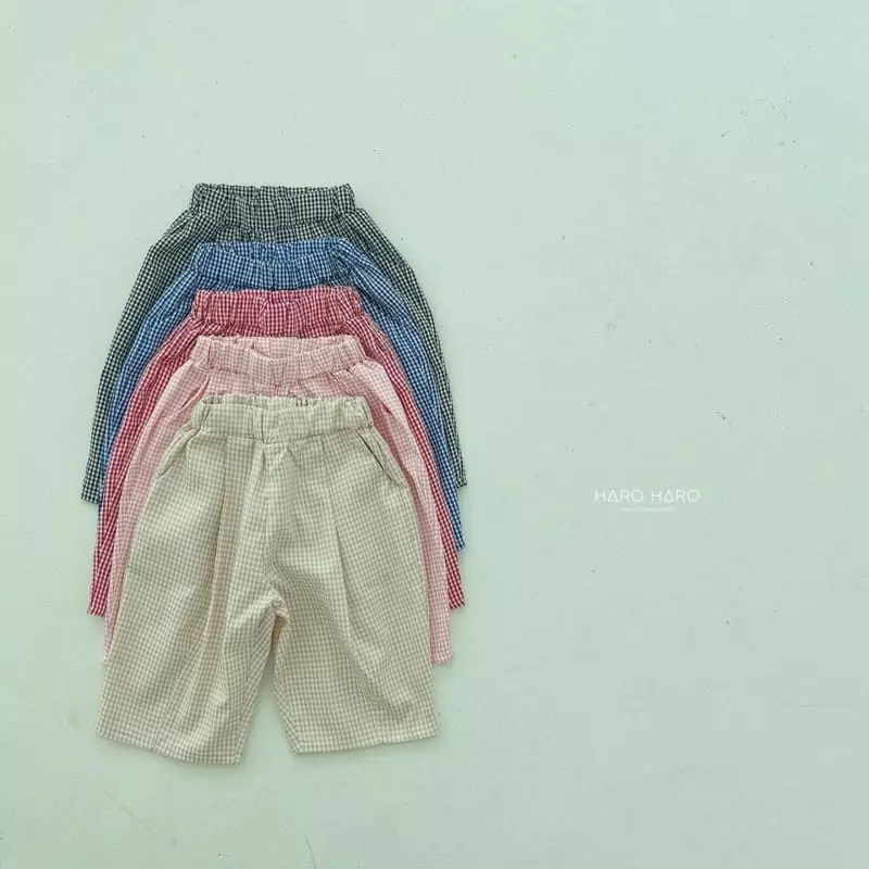 Haro Haro - Korean Children Fashion - #discoveringself - Check Pants - 5
