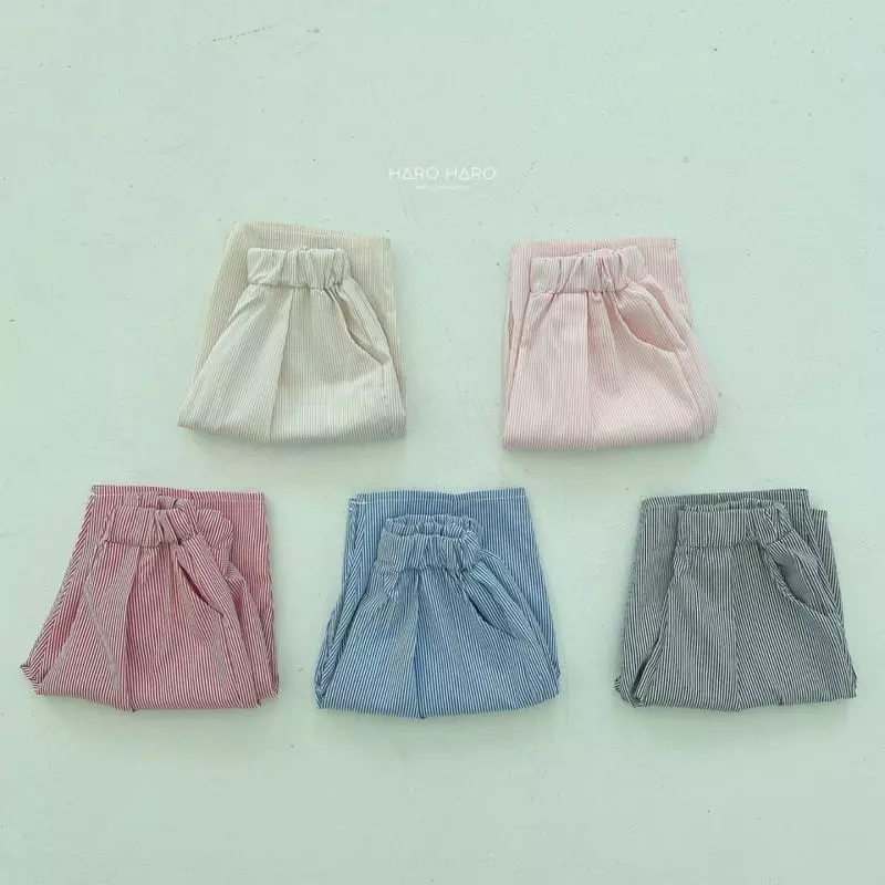 Haro Haro - Korean Children Fashion - #designkidswear - Stripes Pants - 4