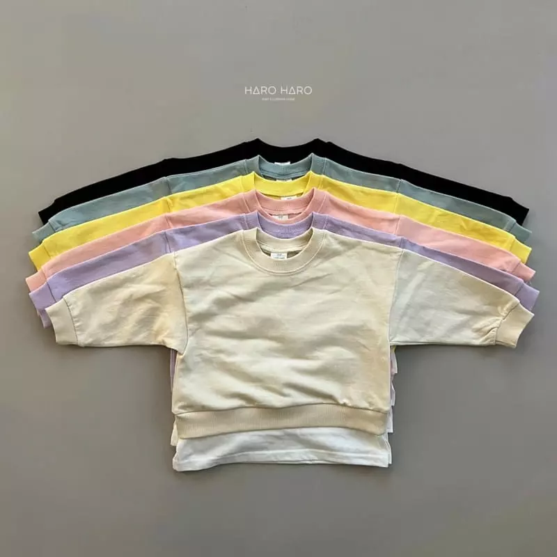 Haro Haro - Korean Children Fashion - #fashionkids - Spring Picnic Layered Sweatshirt
