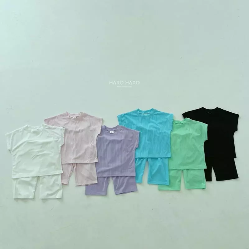 Haro Haro - Korean Children Fashion - #fashionkids - Smile TOP Bottom Set - 8