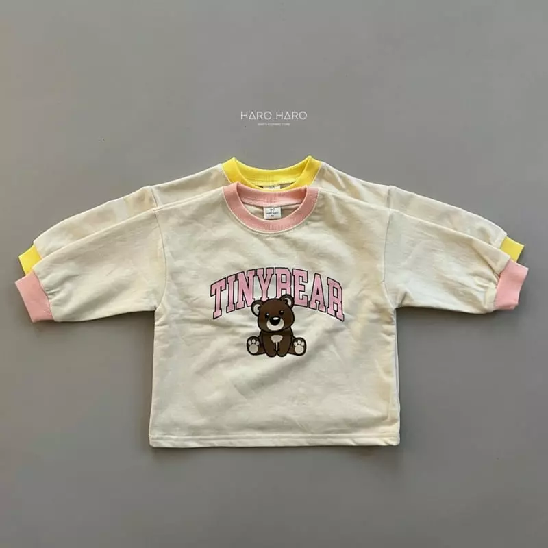 Haro Haro - Korean Children Fashion - #kidsstore - Tini Bear Sweatshirt - 2