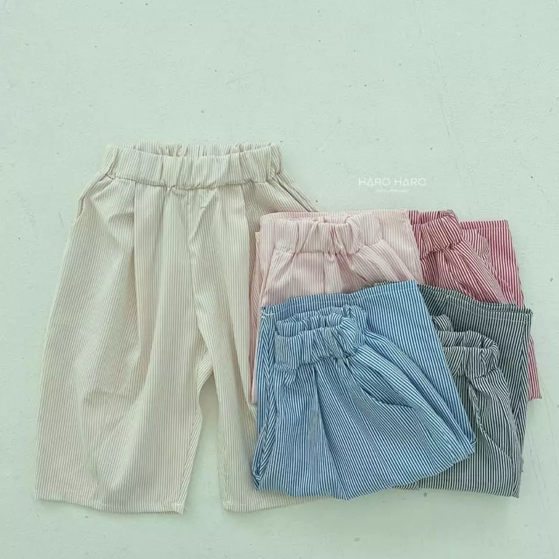 Haro Haro - Korean Children Fashion - #kidsstore - Stripes Pants - 7