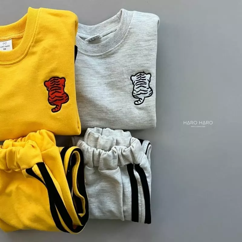 Haro Haro - Korean Children Fashion - #kidzfashiontrend - Tiger Top Bottom Set - 5