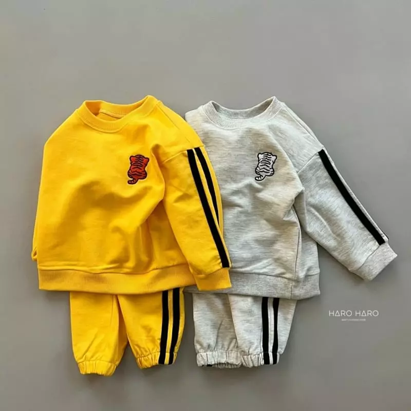 Haro Haro - Korean Children Fashion - #magicofchildhood - Tiger Top Bottom Set - 8