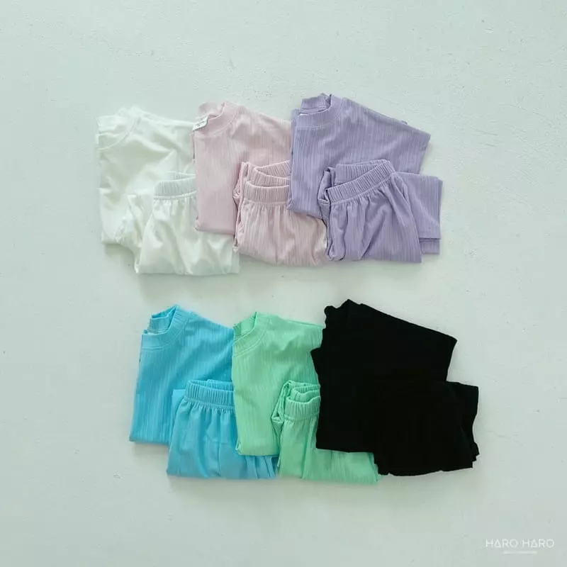 Haro Haro - Korean Children Fashion - #minifashionista - Smile TOP Bottom Set
