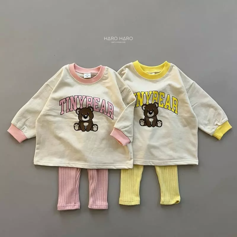 Haro Haro - Korean Children Fashion - #prettylittlegirls - Tini Bear Sweatshirt - 8