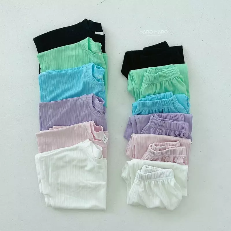 Haro Haro - Korean Children Fashion - #prettylittlegirls - Smile TOP Bottom Set - 2