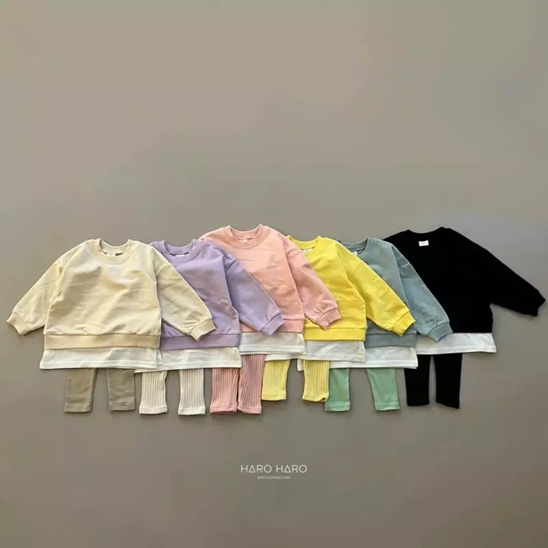 Haro Haro - Korean Children Fashion - #todddlerfashion - Spring Picnic Layered Sweatshirt - 10