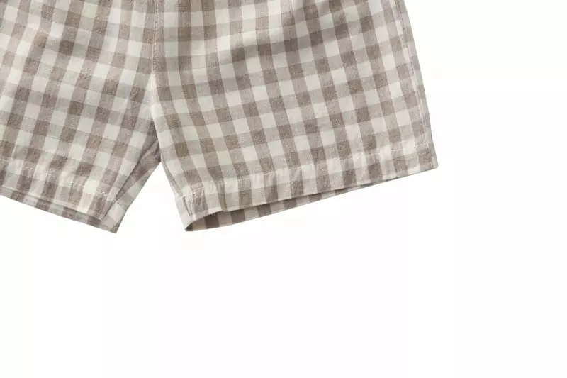I Story Kids - Korean Children Fashion - #fashionkids - Check Shorts - 10