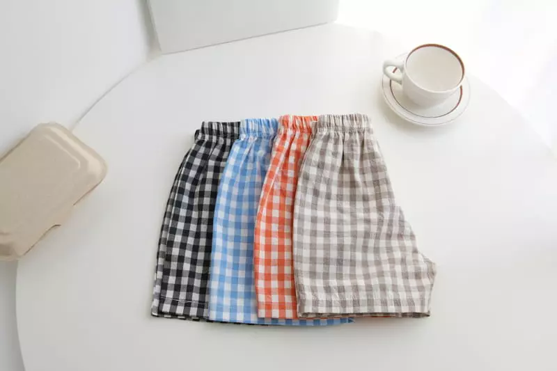 I Story Kids - Korean Children Fashion - #minifashionista - Check Shorts - 4
