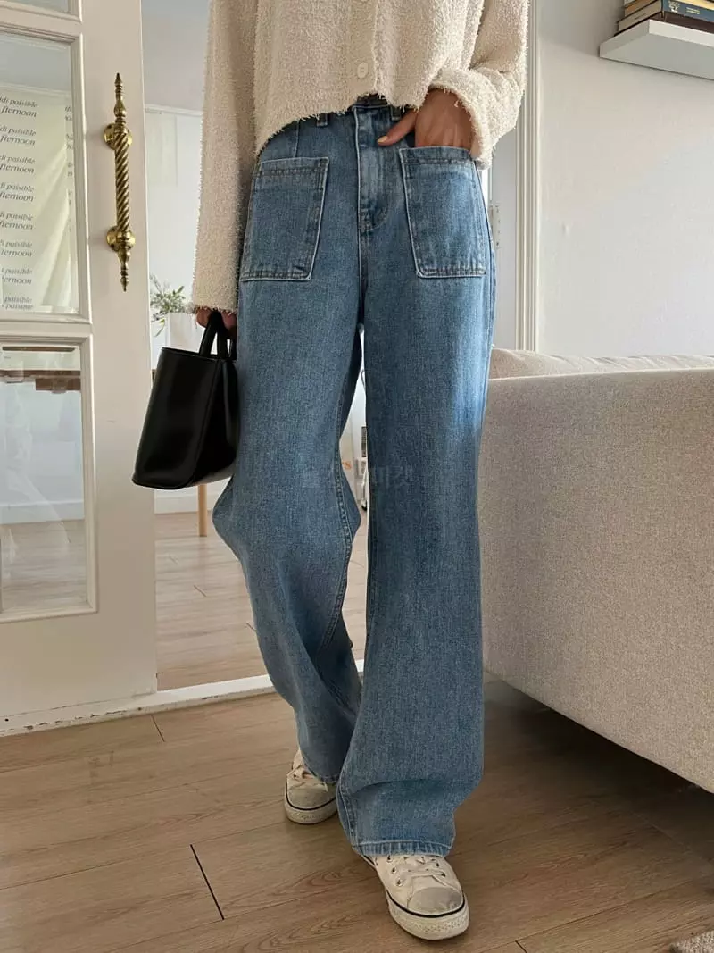 Indigo - Korean Women Fashion - #momslook - 526 Front Pocket Jeans