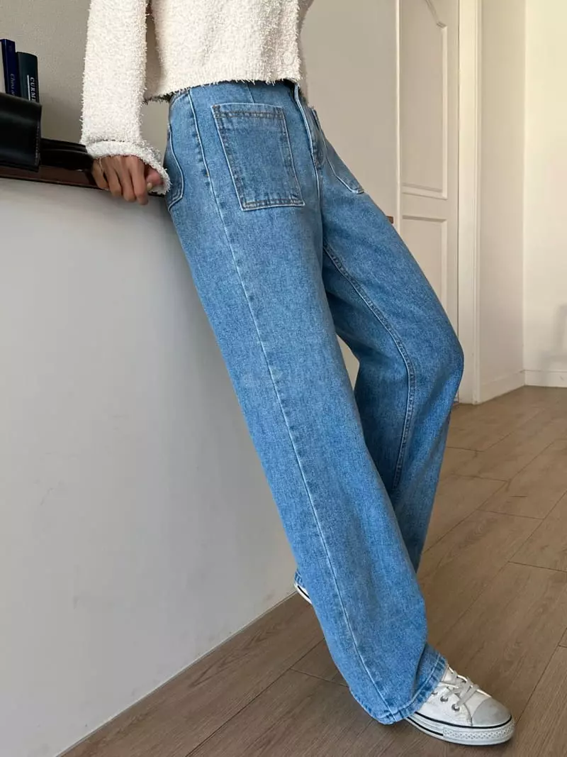 Indigo - Korean Women Fashion - #momslook - 526 Front Pocket Jeans - 3