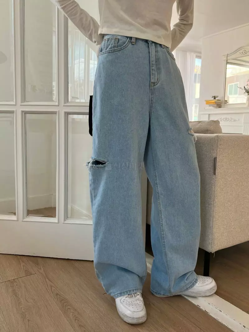 Indigo - Korean Women Fashion - #momslook - 524 Yangcal Vintage Jeans