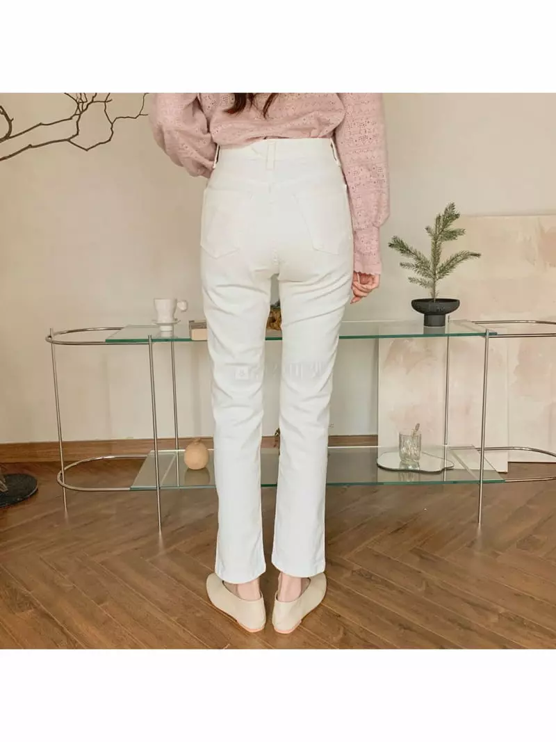 Indigo - Korean Women Fashion - #womensfashion - 521 Two Color Slim Jeans - 4