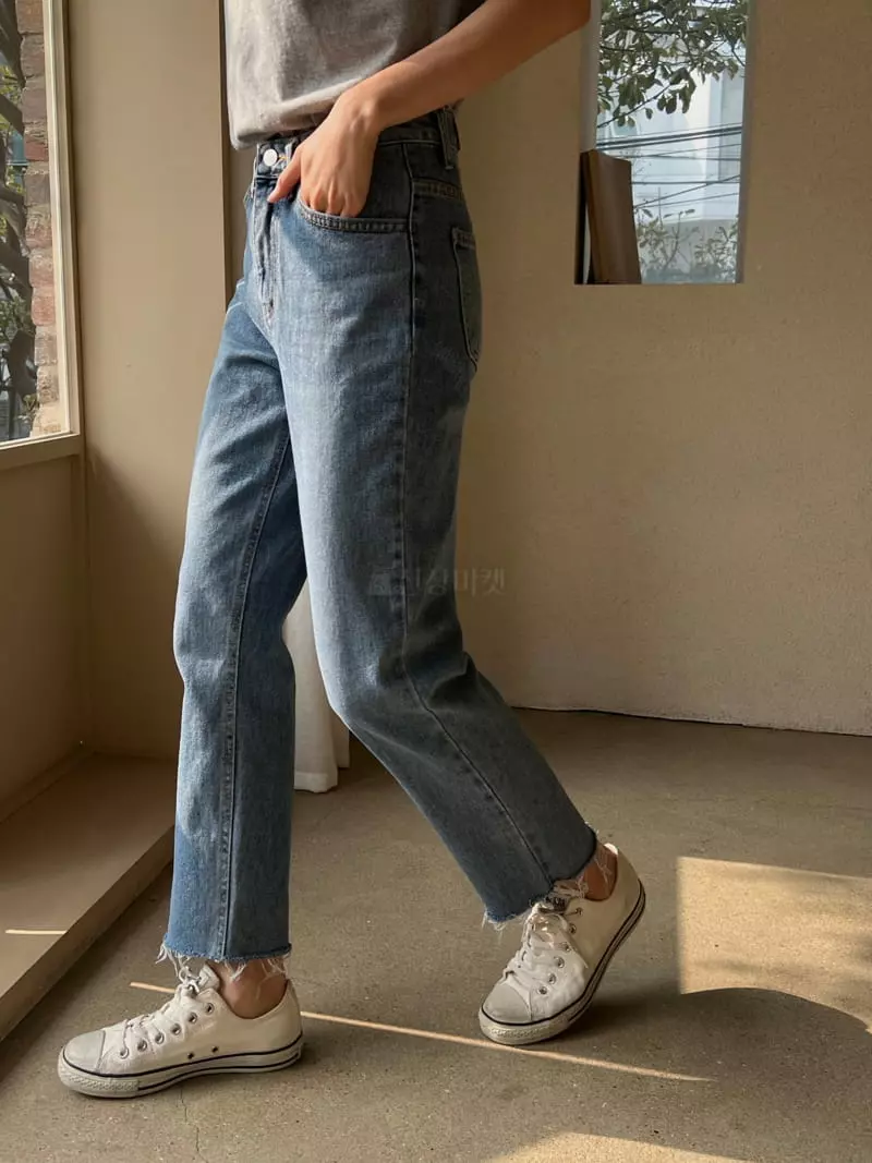 Indigo - Korean Women Fashion - #momslook - 504 Vintage Washing Jeans - 3