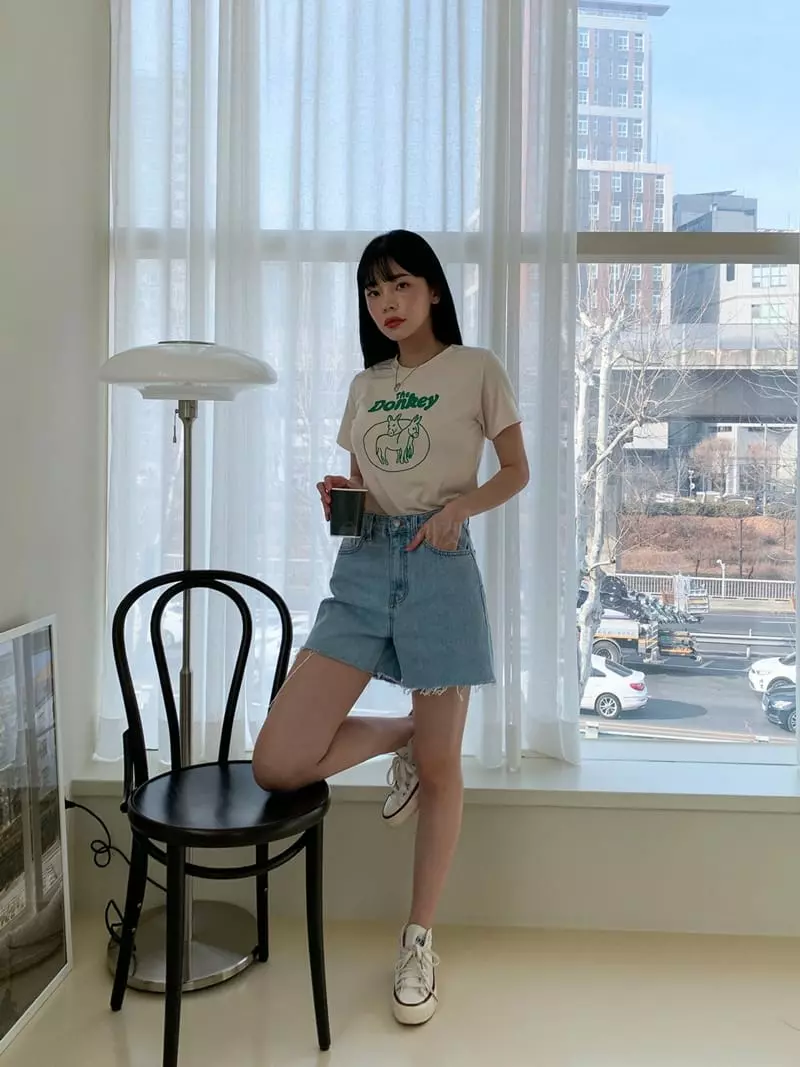 Indigo - Korean Women Fashion - #thelittlethings - 552 Two Color Shorts - 3