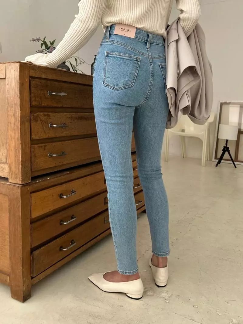 Indigo - Korean Women Fashion - #momslook - 53- Vintage Skinny - 4