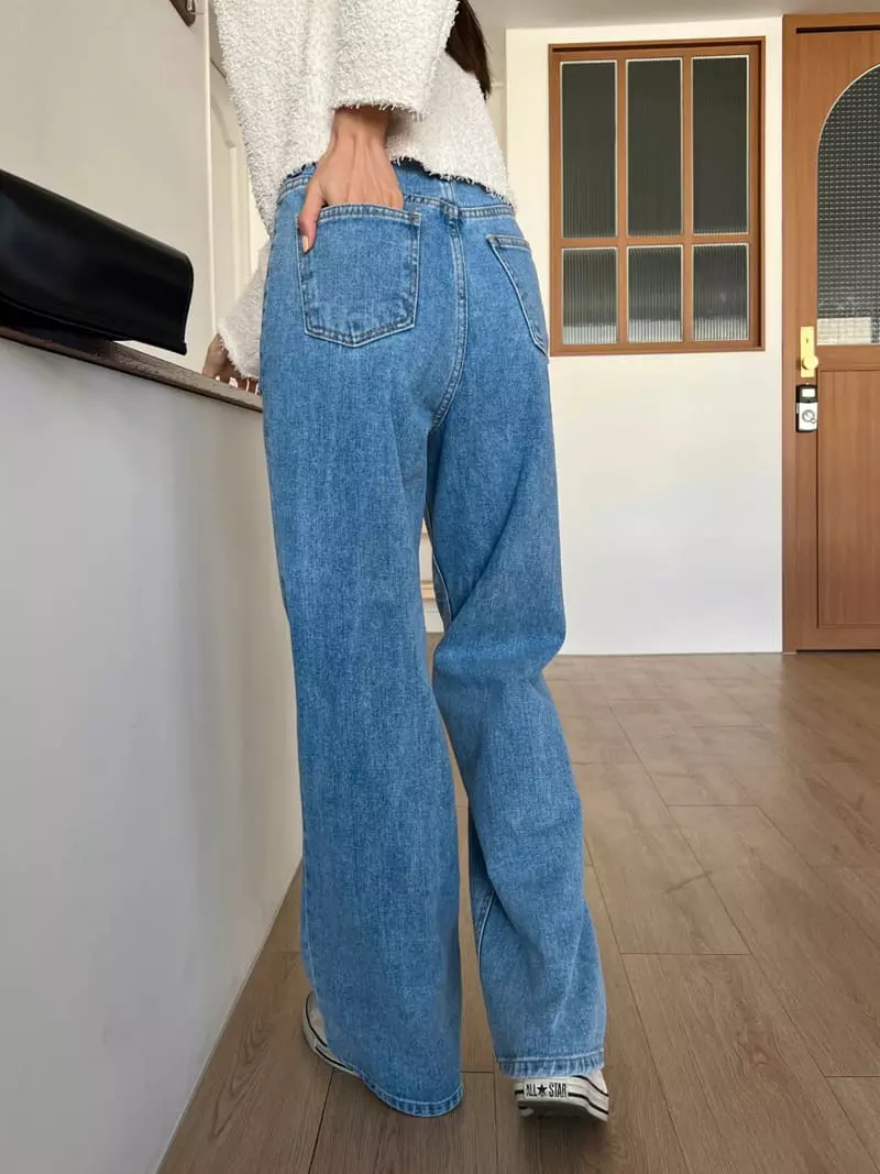 Indigo - Korean Women Fashion - #momslook - 526 Front Pocket Jeans - 4