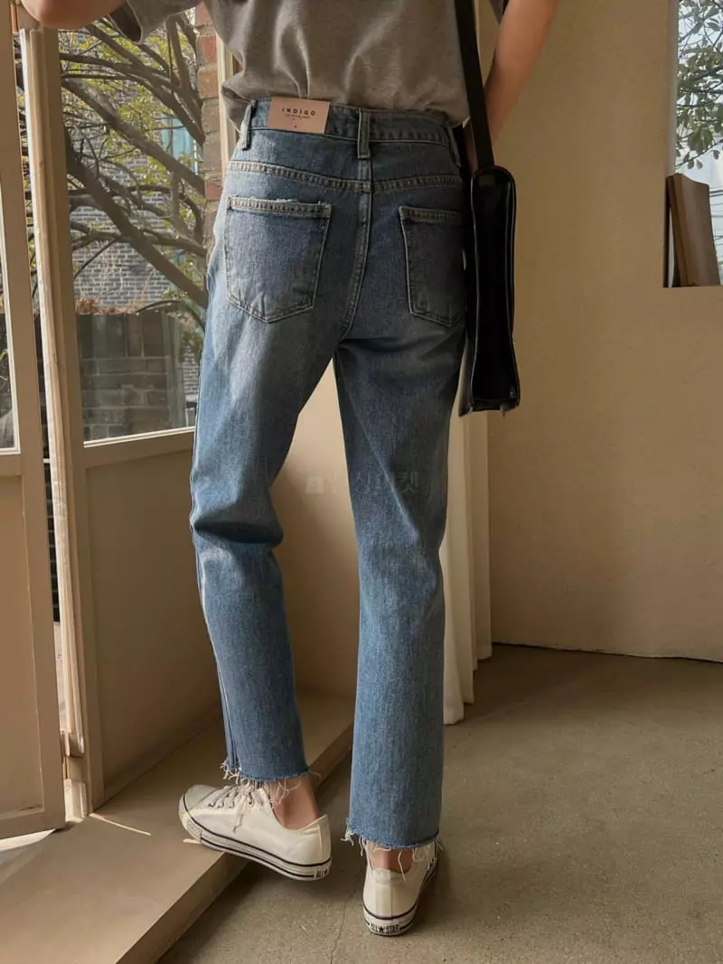Indigo - Korean Women Fashion - #momslook - 504 Vintage Washing Jeans - 4