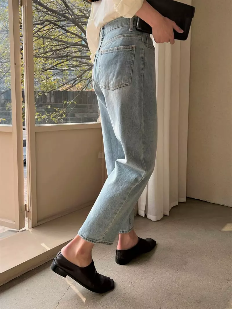 Indigo - Korean Women Fashion - #womensfashion - 501 Sand Washing Baggy Jeans - 3