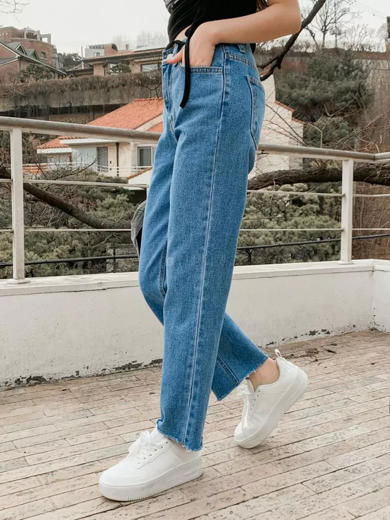 Indigo - Korean Women Fashion - #womensfashion - 1300 Standard Jeans Blue - 3
