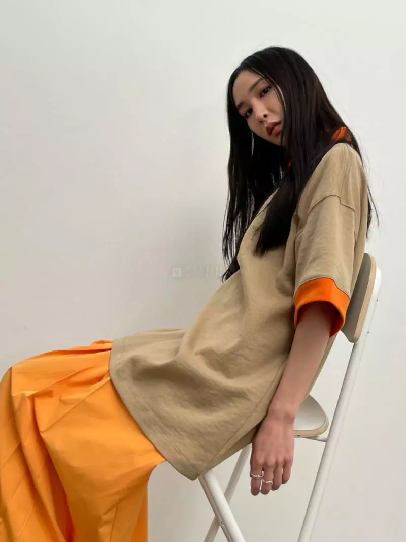 Inni - Korean Women Fashion - #momslook - Block Color Shirt