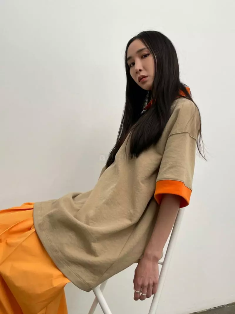 Inni - Korean Women Fashion - #romanticstyle - Color Block Shirt - 3