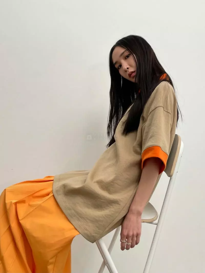 Inni - Korean Women Fashion - #romanticstyle - Color Block Shirt - 4
